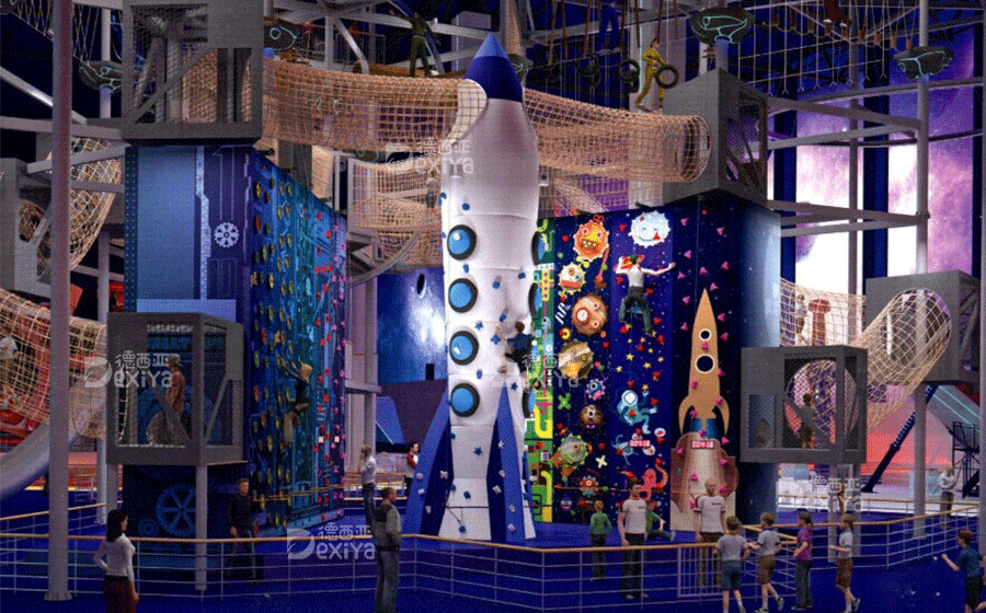 室内儿童乐园-无动力游戏区-定制室内游乐设备-德西亚游乐